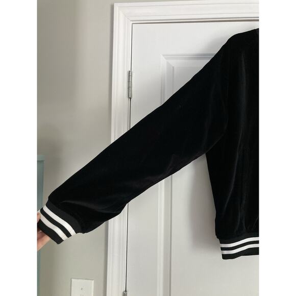 Lansky Bros Tallia Velvet Bomber Jacket Black Asian Dragon 90s Y2K Streetwear XL - Picture 3 of 9